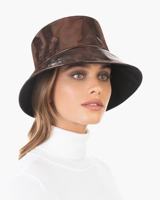 Eric Javits Brown Patti Bucket Hat For