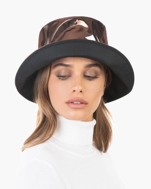 Eric Javits Brown Patti Bucket Hat For