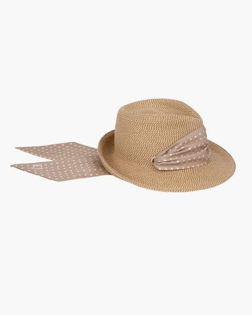 Eric Javits Natural Twilly Billy Classic Fedora Sun Hat For