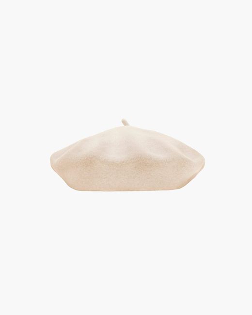 Eric Javits White Wool Beret