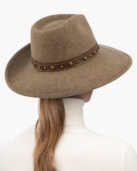 Eric Javits Brown Luxury Wool Felt Gunslinger Hat