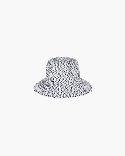 Eric Javits Red Squishee Bucket Straw Hat, Limited Edition, Upf 50+ Sun Protection