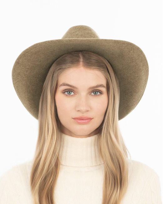 Eric Javits Black Wool Western Felt Hat