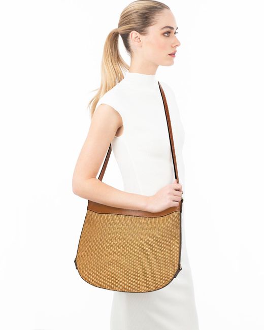Eric Javits White Messenger Bag