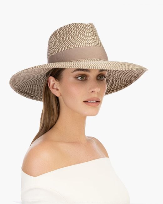 Eric Javits Black Daphne Fedora Hat For Original, Upf 50+ Protection