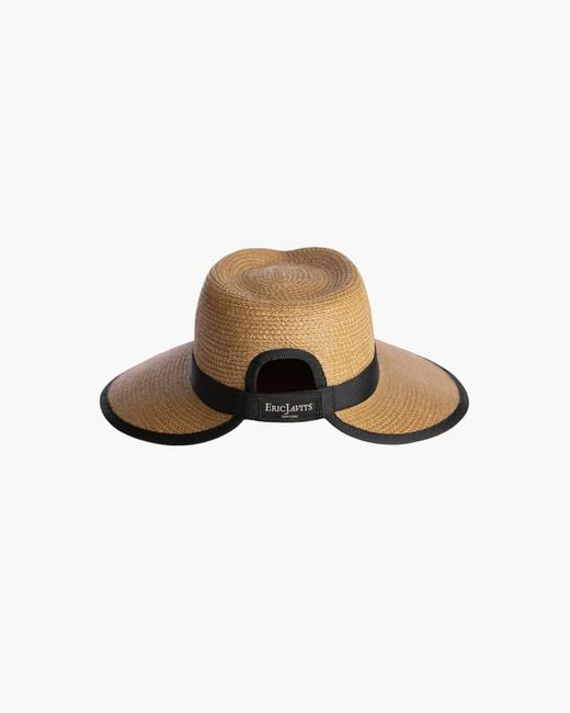 Eric Javits White Suncrest Visor Fedora