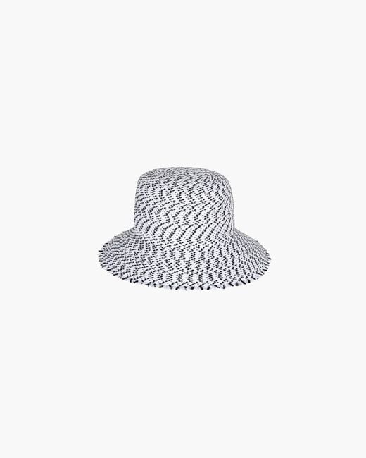 Eric Javits Red Squishee Bucket Straw Hat, Limited Edition, Upf 50+ Sun Protection