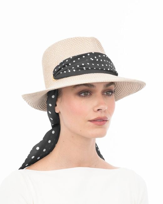 Eric Javits Natural Twilly Billy Classic Fedora Sun Hat For