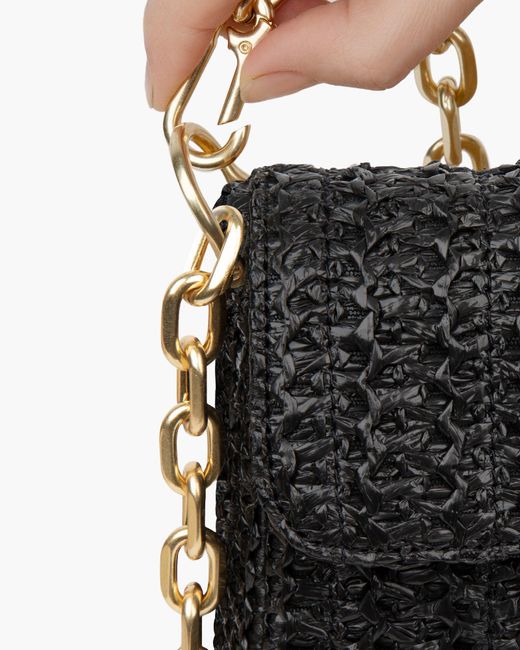 Eric Javits White Lil Cherie Woven Raffia Crochet Handbag For