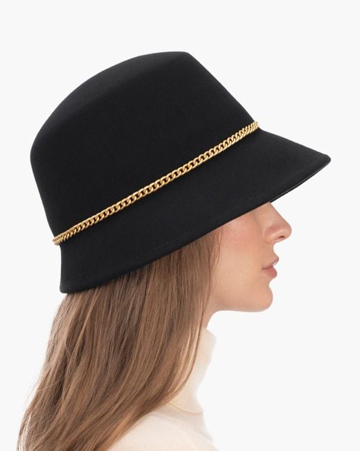 Eric Javits White Chain Cloche Hat