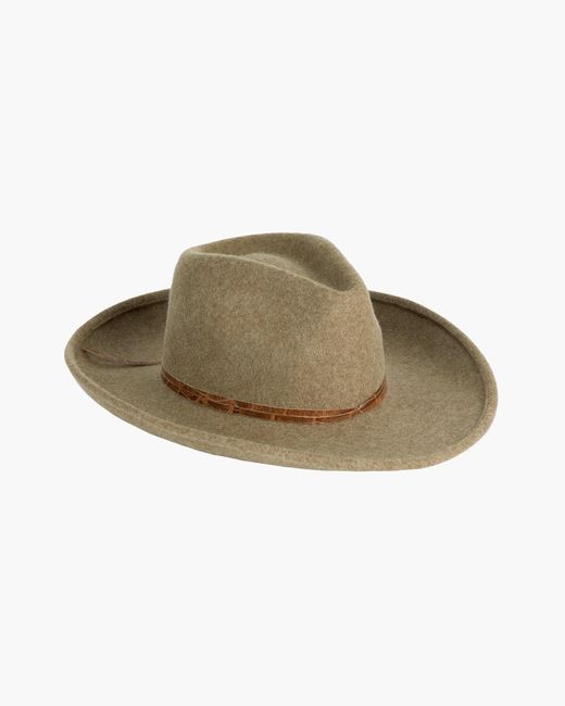 Eric Javits Black Wool Western Felt Hat