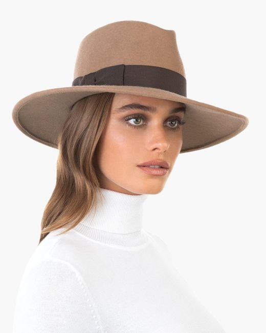 Eric Javits Black Wool Zora Felt Fedora Hat For