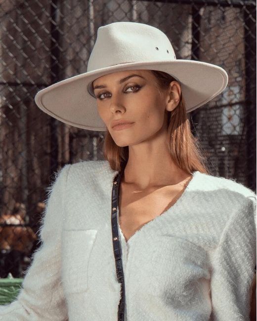 Eric Javits Multicolor Jade Wool Felt Fedora Hat For