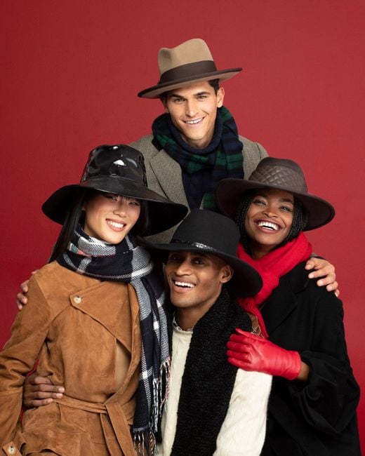 Eric Javits Black Wool Zora Felt Fedora Hat For