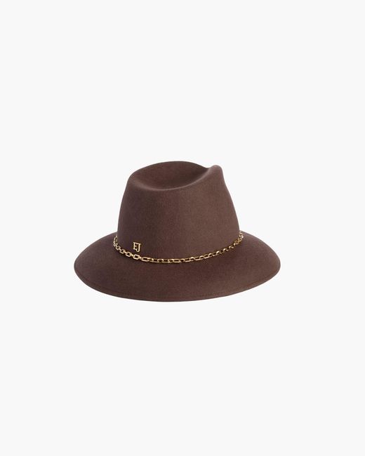 Eric Javits Multicolor Wool Felt Fedora Hat For Handcrafted