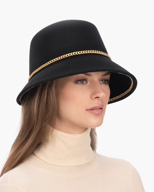 Eric Javits White Chain Cloche Hat