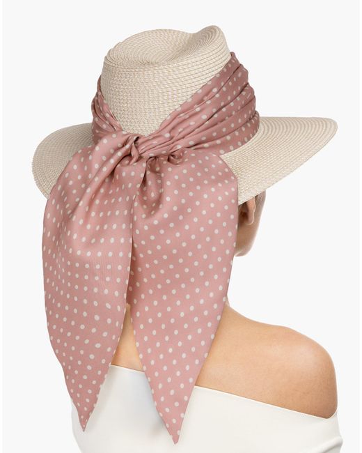 Eric Javits Black Marella Travel Fedoras With Silk Twill Scarf For