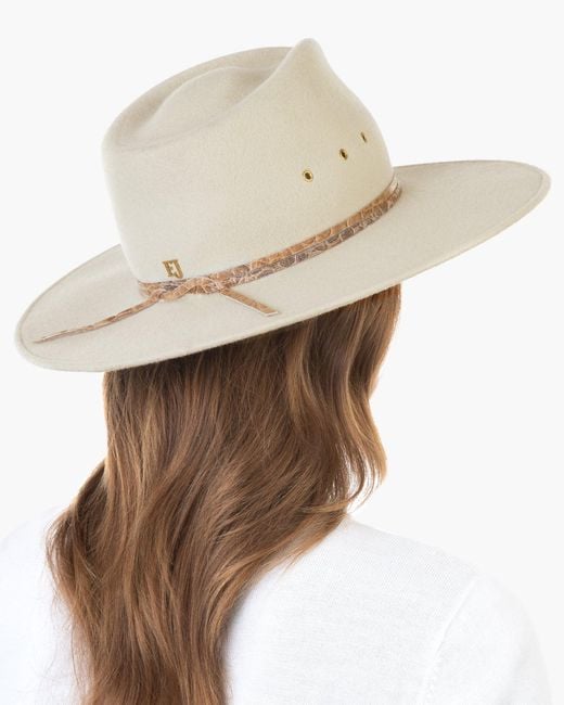 Eric Javits Multicolor Jade Wool Felt Fedora Hat For