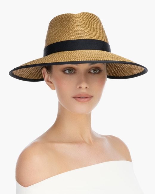 Eric Javits White Suncrest Visor Fedora