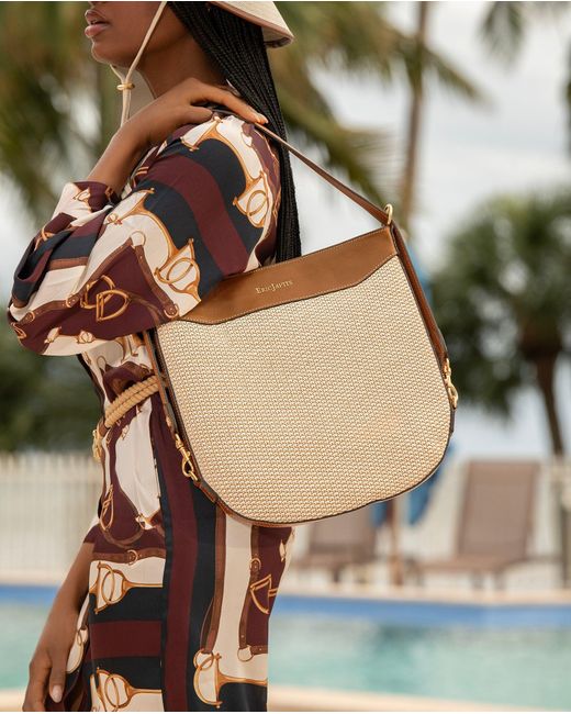 Eric Javits White Messenger Bag