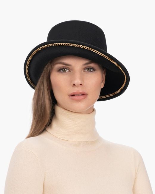 Eric Javits White Chain Cloche Hat