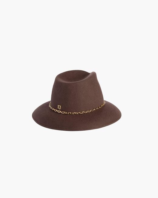 Eric Javits White Luxury Felt Fedora Hat, Color, Made