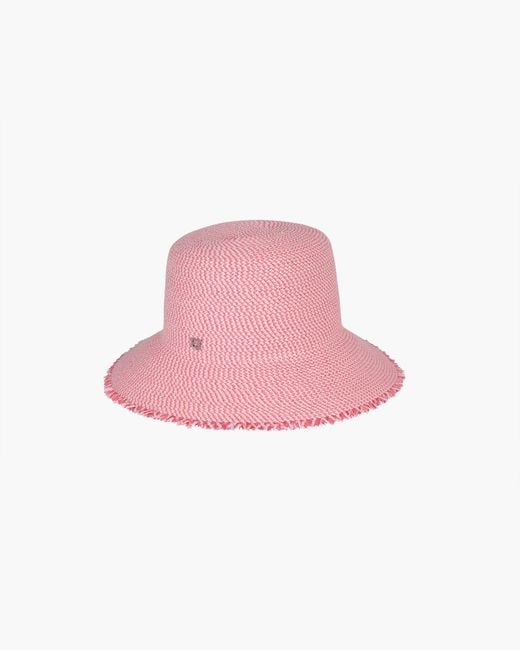 Eric Javits Red Squishee Bucket Straw Hat, Limited Edition, Upf 50+ Sun Protection