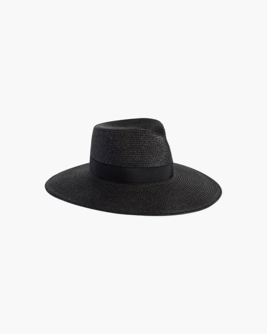 Eric Javits Black Daphne Fedora Hat For Original, Upf 50+ Protection