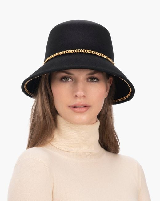 Eric Javits White Chain Cloche Hat