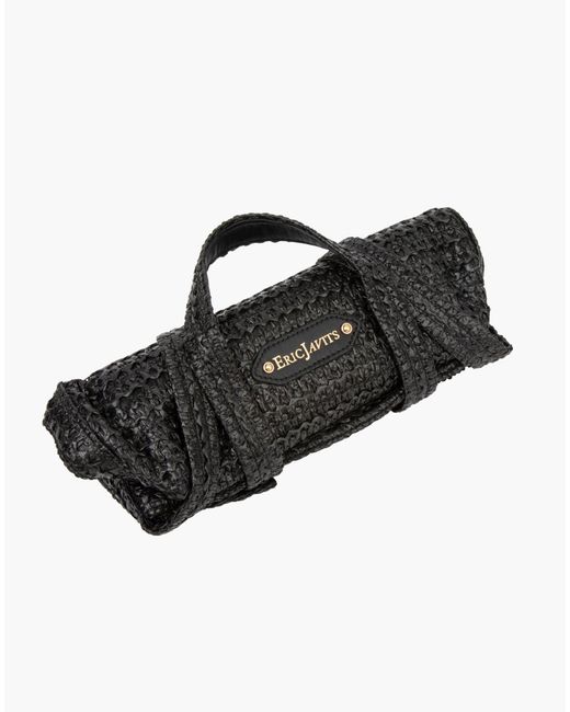 Eric Javits Brown Lil Koko Woven Raffia Crossbody Bag For