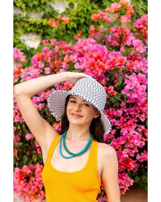 Eric Javits Red Squishee Bucket Straw Hat, Limited Edition, Upf 50+ Sun Protection