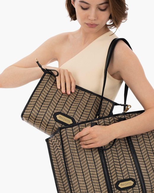 Eric Javits Multicolor Palm Tote