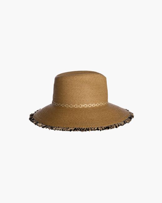 Eric Javits Multicolor Mykonos Fedora Sun Hat For Squishee Material, Uv Protection
