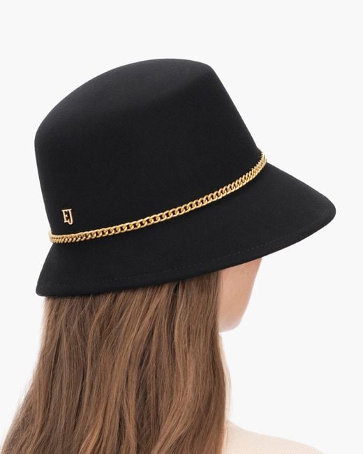 Eric Javits White Chain Cloche Hat