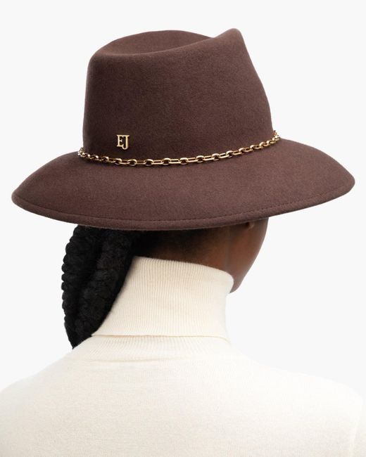 Eric Javits Multicolor Wool Felt Fedora Hat For Handcrafted