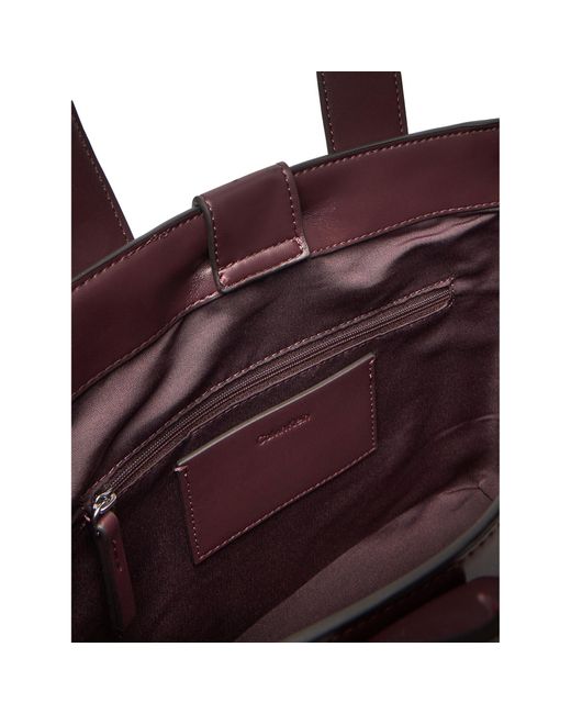 Calvin Klein Purple Handtasche Webbing Strap Small Tote Lv04F3290G