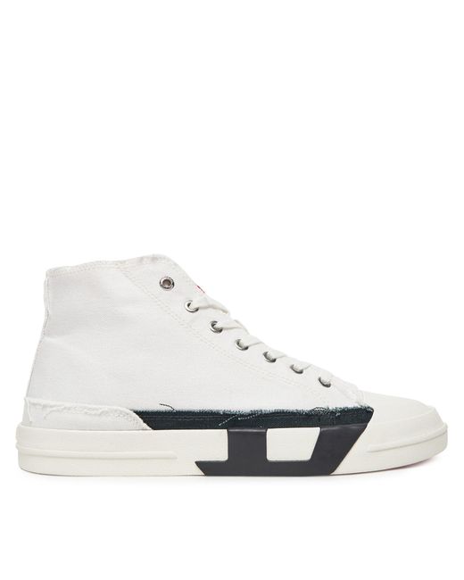 DIESEL Sneakers Aus Stoff High-Top Y03505Pr012 Ha686 in White für Herren