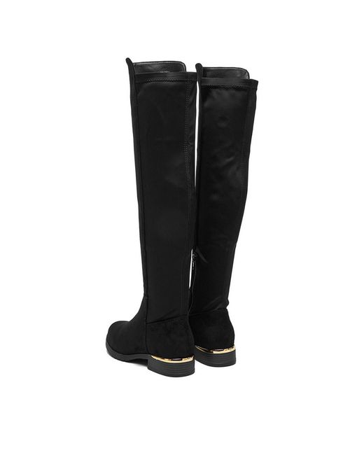 DeeZee Black Overknees 10816-2