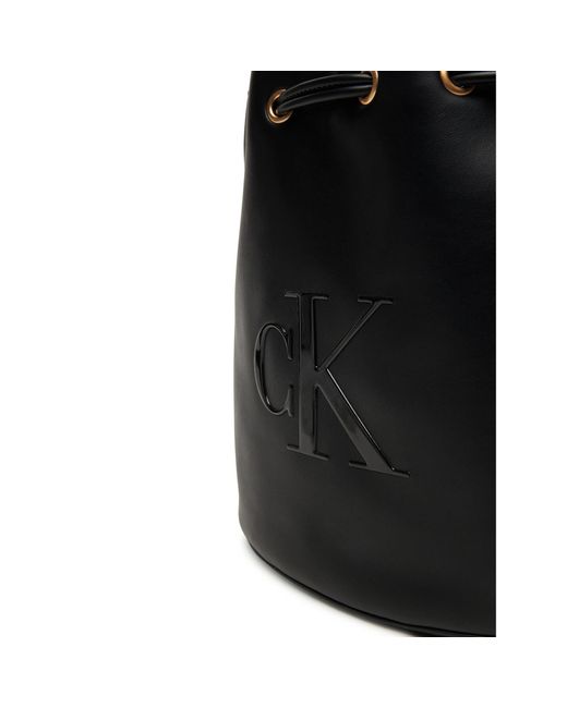 Calvin Klein Black Handtasche Bold Ck Large Bucket Bag Lv04F3232G