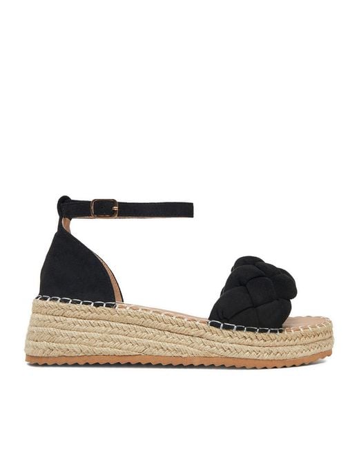 DeeZee Black Espadrilles Le601-59