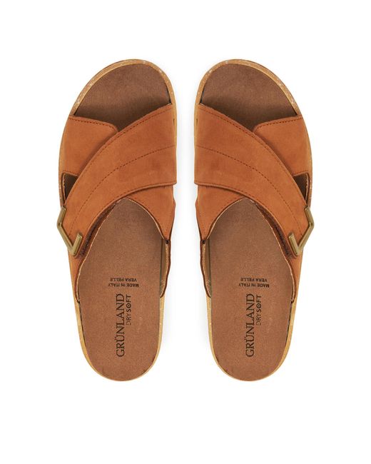 Grünland Brown Pantoletten Moll Ce0855