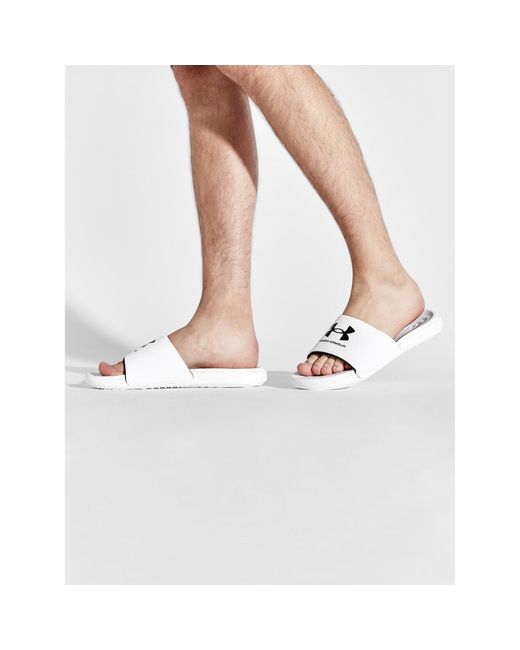 Under Armour Pantoletten Ua M Ansa Fix Sl 3023761-103 Weiß in White für Herren