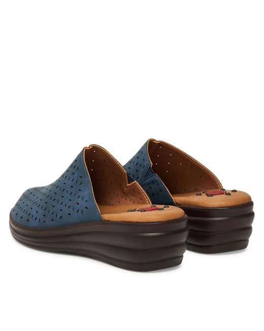 Go Soft Blue Pantoletten La3J7701-7