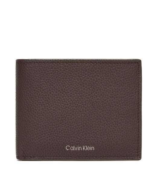 Calvin Klein Große Herren Geldbörse Foil Emboss Ew Bill Fold Lv04D1062G in Brown für Herren