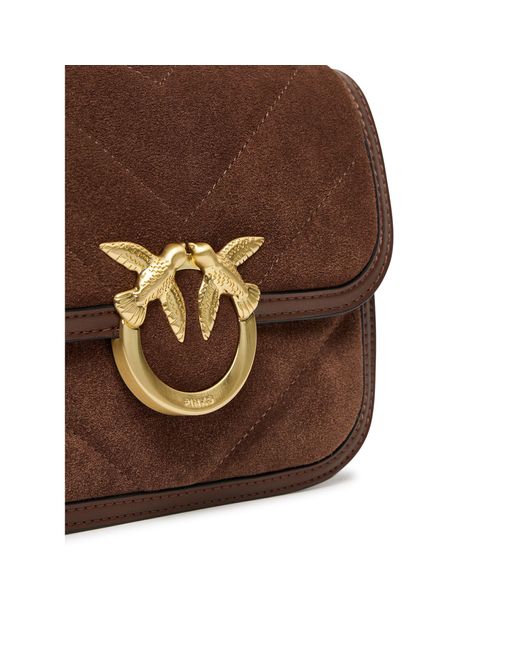 Pinko Brown Handtasche Love Box Bag Fl Mini Ai 25-26 Pltt 104297 A2Jh