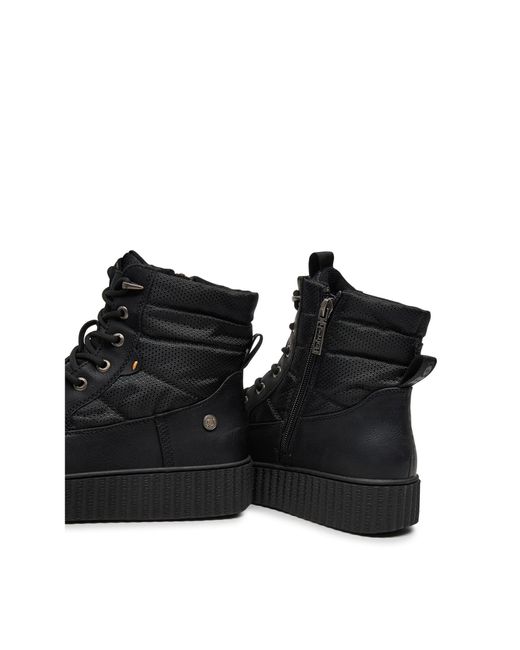 Refresh Black Schnürschuhe 172232