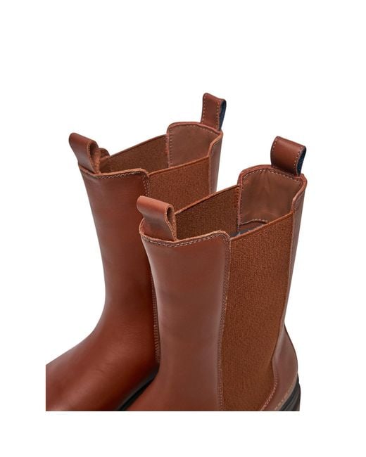 Tommy Hilfiger Brown Klassische Stiefeletten Monochromatic Chelsea Boot Fw0Fw06730