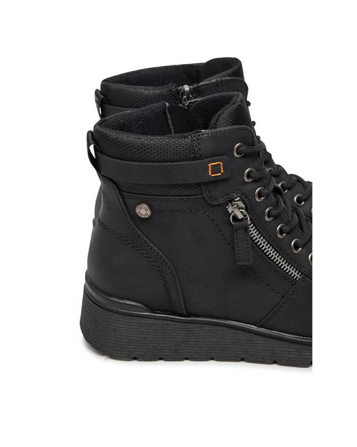 Refresh Black Schnürschuhe 172274