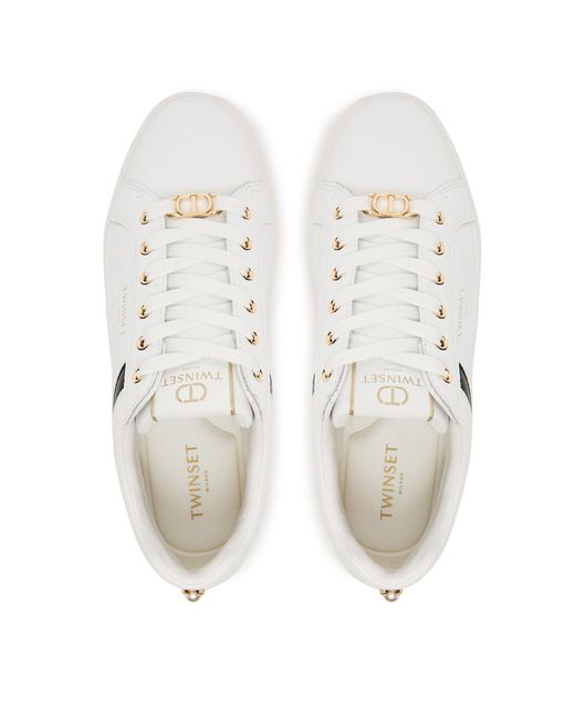 Twinset White Sneakers 252Tcp020