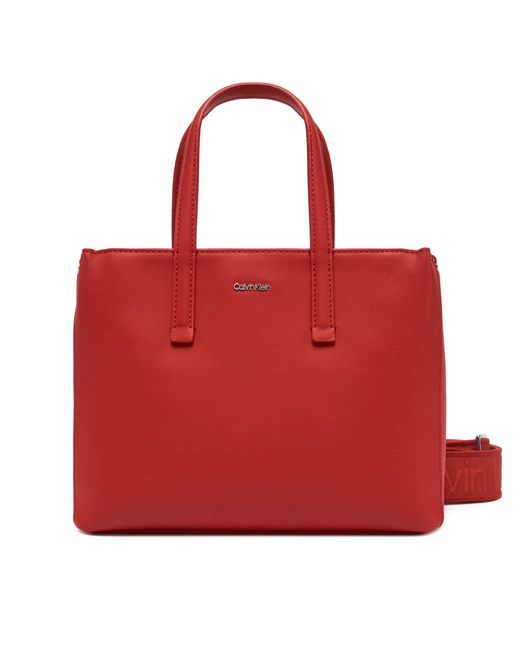Calvin Klein Red Handtasche Ck Must Small Tote K60K612904